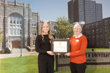 Liah with Dr. Roby Austin